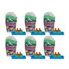 Kit 6 Blocão De Montar 360 Peças Grandes Criativo Didático