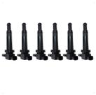 Kit 6 Bobinas Ignição Hyundai Santa Fé 2.7 V6 27301-3e400
