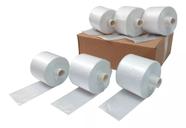 Kit 6 Bobinas plásticas picotada fundo estrela 35x45cm Média para alimentos Kit 6 Bobinas plásticas picotada fundo estrela 35x45cm Média para alimentos