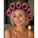Kit 6 Bobs Grandes Cabelo tiras autocolantes Modeladores 6 presilhas DIY Styling Tools Tam. 4,8cm.