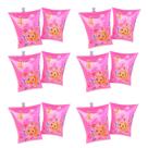kit 6 boias de braço infantil até 3 anos bichinhos para menina menino proteção piscina
