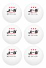 Kit 6 Bolinhas de Ping Pong 4cm para Tênis de Mesa