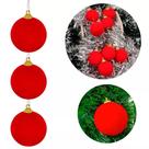 KIT 6 Bolinhas Soft de Natal Decorativa Enfeite para Arvore Natal Bolinha Decoração Natal Branco 4/5cm