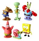 Kit 6 Bonecos Da Turma Do Bob Esponja Personagens Colecão