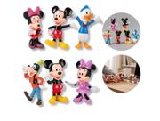 Kit 6 Bonecos Turma Disney Mickey Minnie Pateta E Donald 6cm