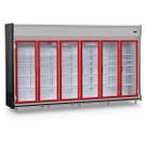 Kit 6 Borracha Gaxeta Gelopar GEVT 2P 3P 4P 5P 6P Refrigerador Expositor Vertical (141x44)