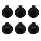 Kit 6 Botão Manipulador Preto de Fogão de Piso Fischer 5 Bocas Gran Cheff 26988 26989 28550 Original