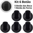 Kit 6 Botão Manipulo Do Fogão Brastemp Clean