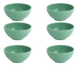 Kit 6 Bowl Cerâmica Verde Bar Pousada Sopa Frio Resenha