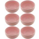 Kit 6 Bowls de Cerâmica Cumbuca 680ml Lyor 14,5x8,5cm Tigela Sopa Sobremesa Salada Rosa Kit 6 Bowls de Cerâmica Cumbuca 680ml Lyor 14,5x8,5cm Tigela Sopa Sobremesa Salada Rosa