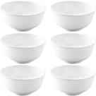 Kit 6 Bowls Melamina Branco Cumbuca 150ml Haus Tigela Fruta Cereais Serenata Hotel