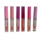 Kit 6 Brilho Labial Frutas Roll On Gloss Retrô Lembrancinha Lip Oil Infantil