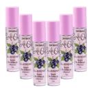 Kit 6 Brilhos Labiais Lip Oil Sabor Blueberry 4ml Safira