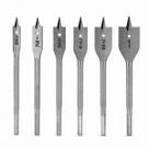 Kit 6 Brocas Chatas Furadeira Sextavado Profissional 3/8 a 1 Polegada Aço Carbono Ponta Centralizadora Jogo Completo Reforma Instalação - Kit 6 Brocas Chatas Furadeira Sextavado Profissional 3/8 a 1 Polegada Aço Carbono Ponta Centralizadora Jogo Completo Reforma Instalação -