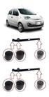 Kit 6 Buchas Braço Suspensão Traseira Chery Qq 2011/2018