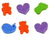 Kit 6 Buchas de Banho Infantil Coloridas Super Macias