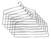 Kit 6 Cabides Para Calças Triplo Aço Cromado Reforçado