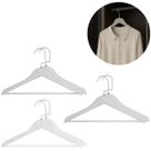 Kit 6 Cabides Premium Plástico Resistente Design Moderno