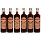 Kit 6 Cachaças Caramelada Paratiana 700 ml Presente Especial Com Sabor Gourmet de Alambique
