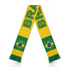 Kit 6 Cachecóis Do Brasil 145 Cm Com Franja Para Torcidas Copa Do Mundo