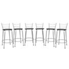 Kit 6 Cadeira Para Balcão Ilha Bistrô Banqueta 60cm Flórida Prata Bar Cozinha Área Gourmet Churrasqueira Edicula Kit 6 Cadeira Para Balcão Ilha Bistrô Banqueta 60cm Flórida Prata Bar Cozinha Área Gourmet Churrasqueira Edicula