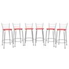 Kit 6 Cadeira Para Balcão Ilha Bistrô Banqueta 60cm Flórida Prata Bar Cozinha Área Gourmet Churrasqueira Edicula Kit 6 Cadeira Para Balcão Ilha Bistrô Banqueta 60cm Flórida Prata Bar Cozinha Área Gourmet Churrasqueira Edicula
