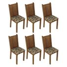 Kit 6 Cadeiras 4290 Madesa Rustic/marrom
