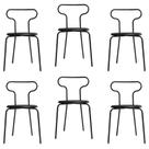 Kit 6 Cadeiras Base Tubular Fixa Fantasminha Chef