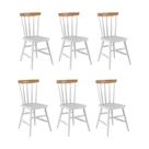 Kit 6 Cadeiras de Jantar Madeira Maciça/MDF Multimóveis CR50120