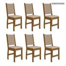 Kit 6 Cadeiras de Jantar Mdf Clara