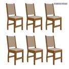 Kit 6 Cadeiras de Jantar Mdf Clara Kit 6 Cadeiras de Jantar Mdf Clara