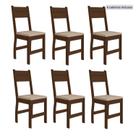 Kit 6 Cadeiras de Jantar MDF Milano