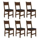 Kit 6 Cadeiras de Jantar MDF Milano