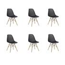 Kit 6 Cadeiras Eames Design Colméia Eloisa Preto Kit 6 Cadeiras Eames Design Colméia Eloisa Preto