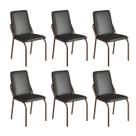 Kit 6 Cadeiras para Sala de Jantar Malibu