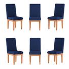 KIT 6 Cadeiras Reforçadas para Mesa de Jantar Balaqui Decor