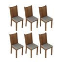 Kit 6 Cadeiras Rustic Pérola Madesa 4290