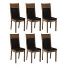 Kit 6 Cadeiras Rustic/preto 4280