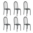 Kit 6 Cadeiras Tubular 96x36x41 Cm Iris B