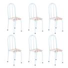 Kit 6 Cadeiras Tubular 96x36x41 Cm Iris B