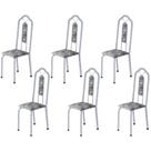 Kit 6 Cadeiras Tubular Bianca