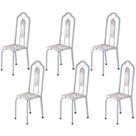 Kit 6 Cadeiras Tubular Bianca