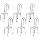 Kit 6 Cadeiras Tubular Bianca