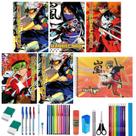 Kit 6 Caderno Anime Capa Dura Brochurão 96 Folhas 38 Itens