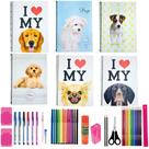 Kit 6 Cadernos Capa Dura Espiral Love Pets Acessórios Escolar Kit 6 Cadernos Capa Dura Espiral Love Pets Acessórios Escolar