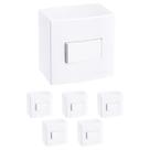 Kit 6 Caixa de Sobrepor com 1 Interruptor Simples 10a 75x75m