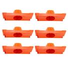 Kit 6 Caixa Luz Suporte P/ Laje Octogonal 27, 30cm Plasled