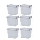 Kit 6 Caixa Organizadora Pratic Box 3 Litros Com Travas