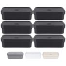 Kit 6 Caixa Plastica Grande Baixa Multiuso 16l Organizadora Ou Kit 6 Caixa Plastica Grande Baixa Multiuso 16l Organizadora Ou
