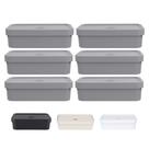 Kit 6 Caixa Plastica Grande Baixa Multiuso 16l Organizadora Ou